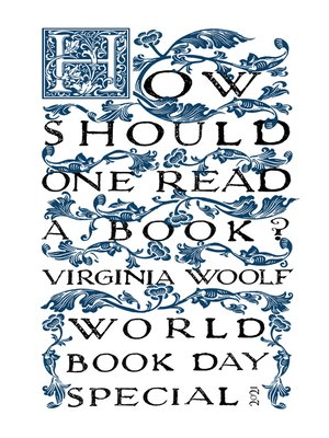 cover image of How Should One Read a Book?